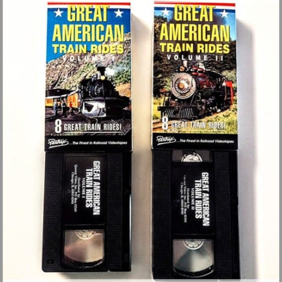 TRAIN & RAILROAD VHS ~ 2 COLLECTOR SETS-7 Tapes ~ Train Rides & Great Railroads - Picture 6 of 15